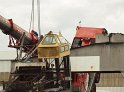 Autokran umgestuerzt Niehler Hafen Koeln P108
